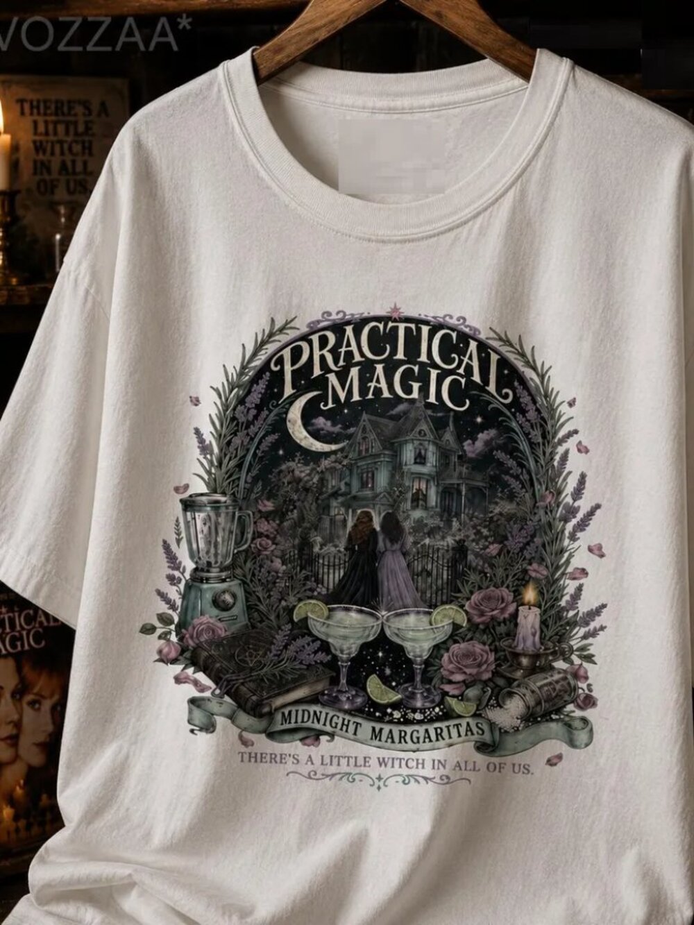 Midnight Margaritas Witchy Halloween Shirt, Practical Magic Tee